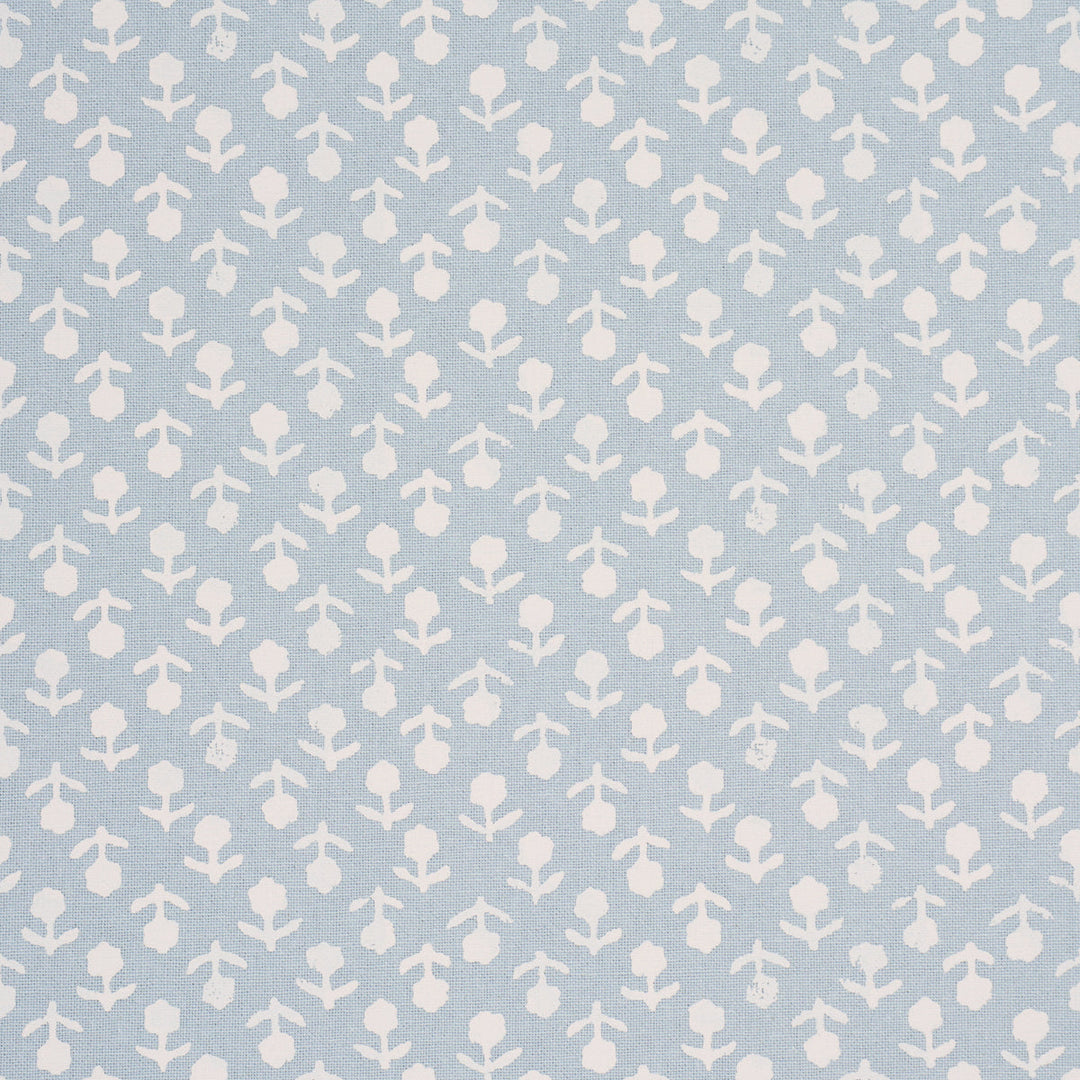 Beatriz Handprint - Blue by Schumacher Fabric