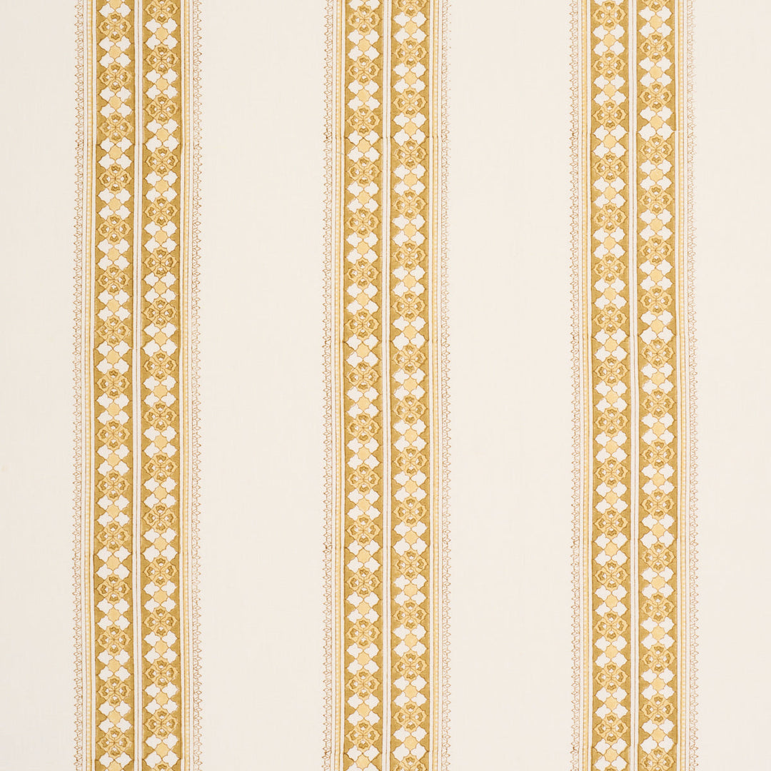 Amira Hand-Block Print - Ochre by Schumacher Fabric