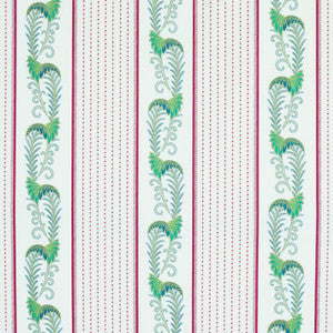 Aleksy Stripe Plum 179382 by Schumacher Fabric