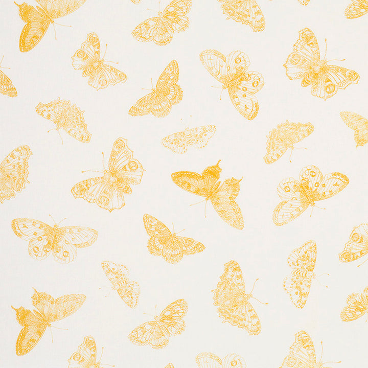 Burnell Butterfly Yellow 179431 by Schumacher Fabric MISTERIOSO COTTON 100% FRANCE </p><p>Repeat: Horizontal: 27" (69CM) and Vertical: 20 1/2" (52CM) 54 - Fabric Carolina -