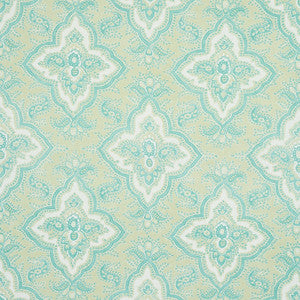 Amalia Medallion Handmade Print Mineral 179441 by Schumacher Fabric