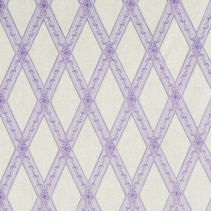 Les Losanges Toile Iris 179462 by Schumacher Fabric Schumacher Fabric Les Losanges Toile Iris 179462Fabric LINEN 100% UNITED KINGDOM </p><p>Repeat: H: HORZ. 4 1/2" (11CM) , V: VERT. 10 1/4" (26CM) 54 - Fabric Carolina -