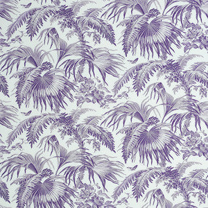 Toile Tropique Purple 179512 by Schumacher Fabric