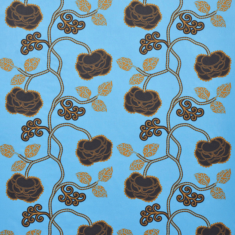 Queen Fruit Chintz Lapis 179542 by Schumacher Fabric Schumacher Fabric Queen Fruit Chintz Lapis 179542Fabric COTTON 100% UNITED KINGDOM </p><p>Repeat: H: HORZ. 27" (69CM) , V: VERT. 18" (46CM) 54 - Fabric Carolina -