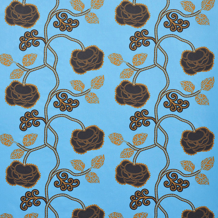 Queen Fruit Chintz Lapis 179542 by Schumacher Fabric ESPALIER BY NEISHA CROSLAND COTTON 100% UNITED KINGDOM </p><p>Repeat: Horizontal: 27" (69CM) and Vertical: 18" (46CM) 54 - Fabric Carolina -