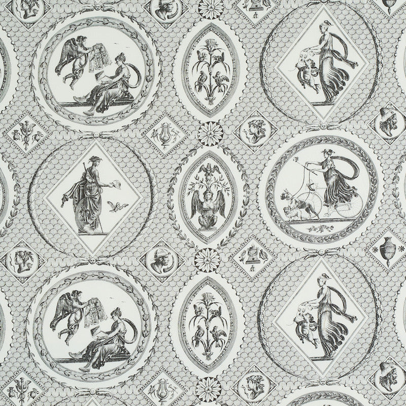 Les Scenes Contemporaines Black 179561 by Schumacher Fabric Schumacher Fabric Les Scenes Contemporaines Black 179561Fabric COTTON 100% UNITED KINGDOM </p><p>Repeat: H: HORZ. 38 1/2" (98CM) , V: VERT. 21 3/4" (55CM) 54 - Fabric Carolina -