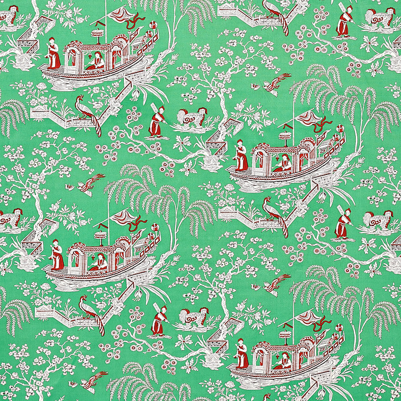 Matsudana Jade 179610 by Schumacher Fabric SCHUMACHER CLASSICS COTTON 100% THAILAND MARTINDALE 20,000 </p><p>Repeat: Horizontal: 54" (137CM) and Vertical: 16 3/4" (43CM) 54 - Fabric Carolina -