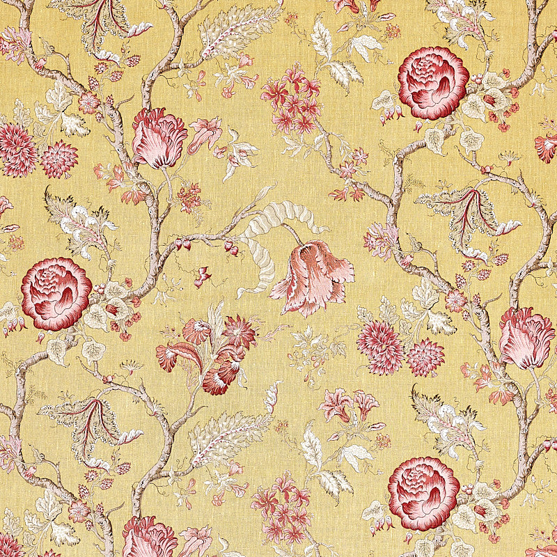 Josephine Ochre 179650 by Schumacher Fabric Schumacher Fabric Josephine Ochre 179650Fabric LINEN 100% THAILAND </p><p>Repeat: H: HORZ. 27" (69CM) , V: VERT. 29 1/2" (75CM) 54.5 - Fabric Carolina -