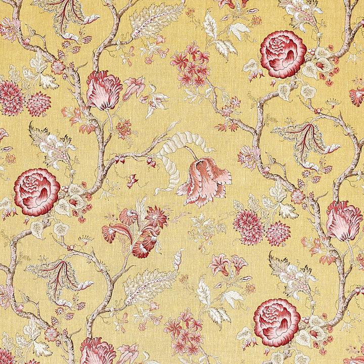 Josephine Ochre 179650 by Schumacher Fabric SCHUMACHER CLASSICS LINEN 100% THAILAND MARTINDALE 20,000 </p><p>Repeat: Horizontal: 27" (69CM) and Vertical: 29 1/2" (75CM) 54.5 - Fabric Carolina -