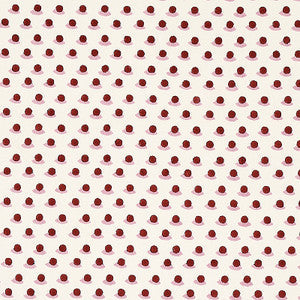 Berry Hand Block Print Iron & Rose 179730 by Schumacher Fabric