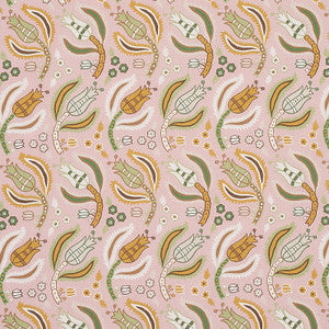 Malabar Vine Blush 179852 by Schumacher Fabric