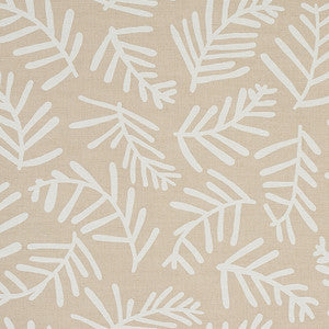 Tiah Cove Ivory On Natural 179912 by Schumacher Fabric