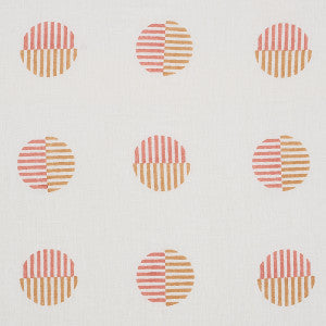Ando Hand Block Print Rust & Ochre 180001 by Schumacher Fabric