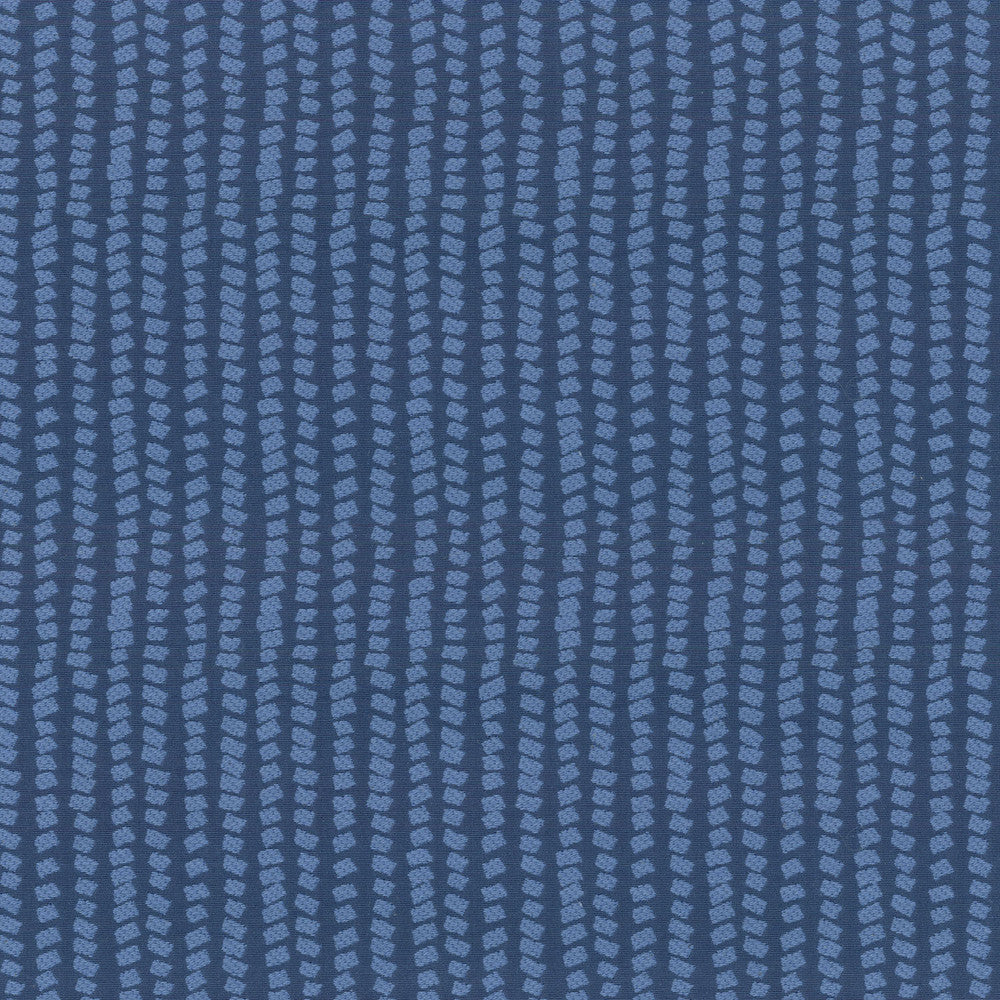 Geo Dots Indigo 180034 by Novogratz Fabric RETRO 70% Cotton 30% Polyester CHINA Wyzenbeek 51,000 Horizontal: 2.00" and Vertical: 6.13" 54" - Fabric Carolina -
