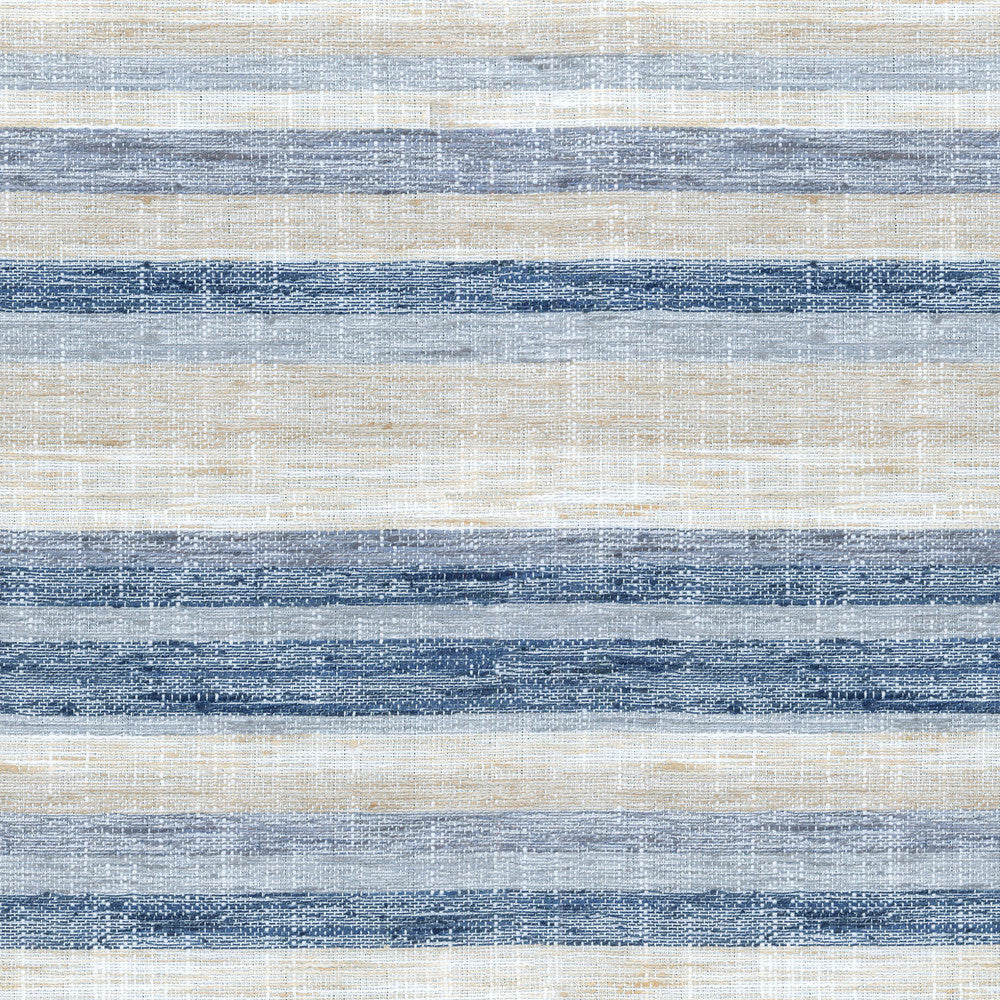 Faded Stripe Indigo 180042 by Novogratz Fabric RETRO 100% Polyester INDIA Wyzenbeek 45,000 Horizontal: 0.00" and Vertical: 13.50" 54" - Fabric Carolina -