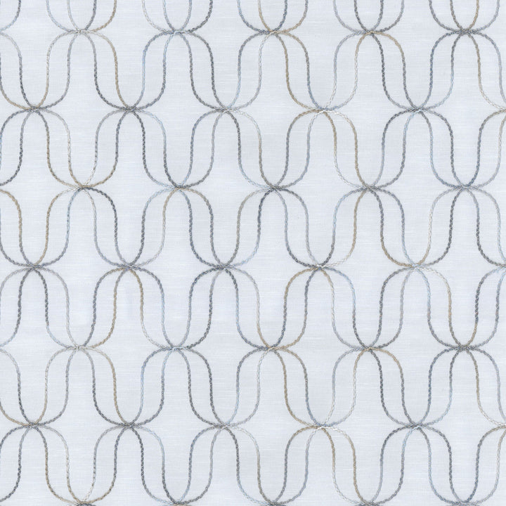 Acoustic Emb Indigo 180051 by Novogratz Fabric - Base:76%Polyester 24%Cotton Embroid:100%Polyester INDIA 9000 Horizontal: 2.75 and Vertical: 4.75 54 - Fabric Carolina -