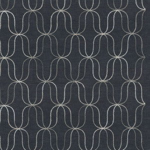 Acoustic Emb Onyx 180052 by Novogratz Fabric