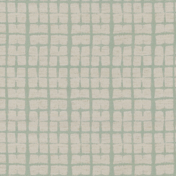 Shibori Plaid Celadon 180061 by Novogratz Fabric - Base:94%Polyester 6%Linen China 30000 Horizontal: 5.5 and Vertical: 3.5 57 - Fabric Carolina -