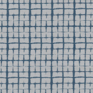 Shibori Plaid Indigo 180063 by Novogratz Fabric