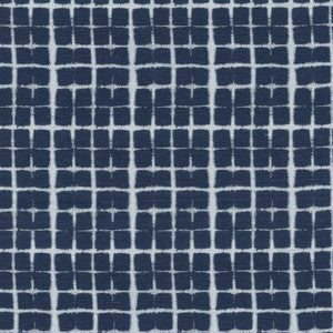 Shibori Plaid Navy 180064 by Novogratz Fabric