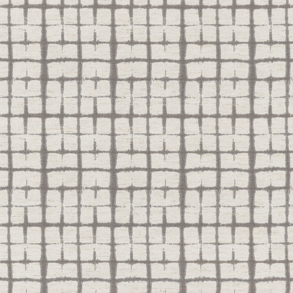 SHIBORI PLAID GREY 180065 by Novogratz Fabric - 100% Cotton 30000 Horizontal: 5.5 and Vertical: 3.5 57 - Fabric Carolina -