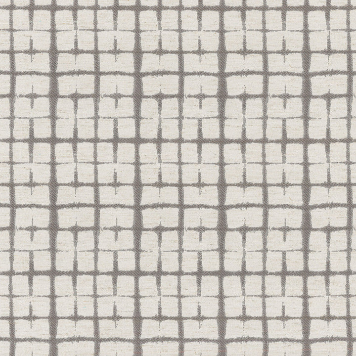 Shibori Plaid Grey 180065 by Novogratz Fabric RETRO Base:94% Polyester 6% Linen CHINA Wyzenbeek 30,000 Horizontal: 3.50" and Vertical: 5.50" 57" - Fabric Carolina -