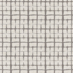 SHIBORI PLAID GREY 180065 by Novogratz Fabric