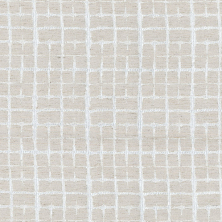 Shibori Plaid Chalk 180066 by Novogratz Fabric - Base:94%Polyester 6%Linen China 30000 Horizontal: 5.5 and Vertical: 3.5 57 - Fabric Carolina -