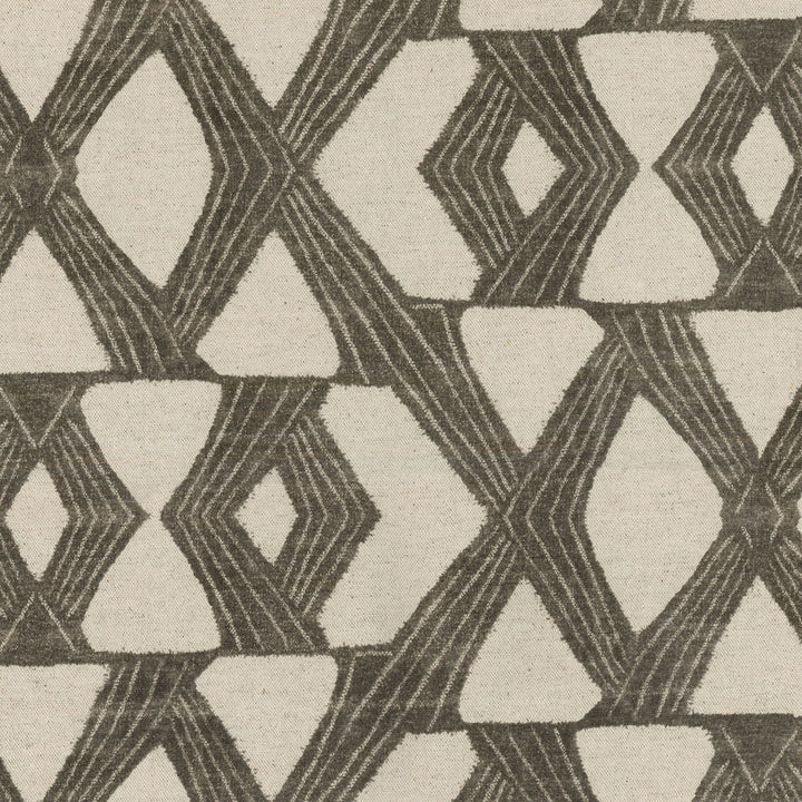 X'S And O'S Onyx 180072 by Novogratz Fabric - Base:80% Cotton 20% Linen CHINA 51000 Horizontal: 13.5 and Vertical: 13.5 54 - Fabric Carolina -