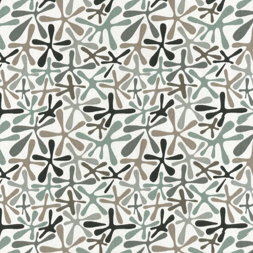 Jumping Jacks Onyx 180101 by Novogratz Fabric - 100%Cotton USA 15000 Horizontal: 6.75 and Vertical: 6.75 54 - Fabric Carolina -
