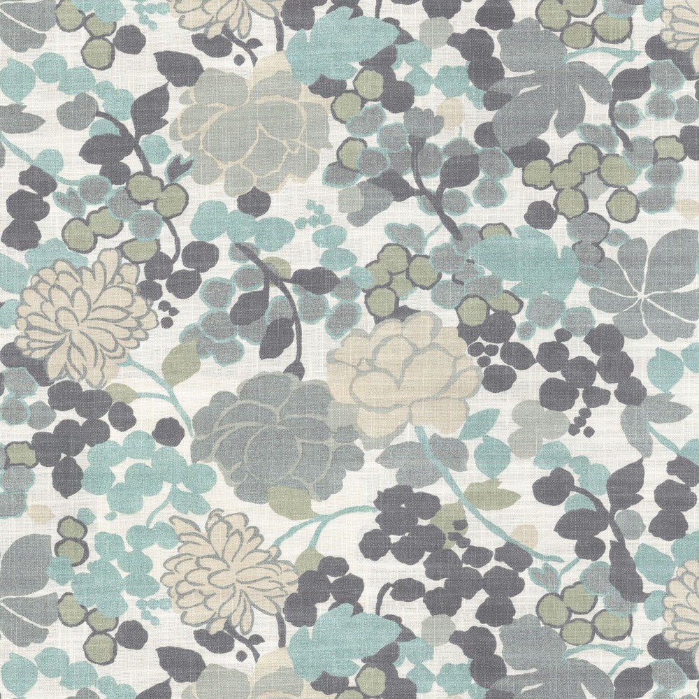BLOSSOM GREY 180131 by Novogratz Fabric - 100% COTTON Pakistan 30000 Horizontal: 27 and Vertical: 27 54 - Fabric Carolina -
