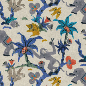 Monkey Business Indigo 180150 by Novogratz Fabric