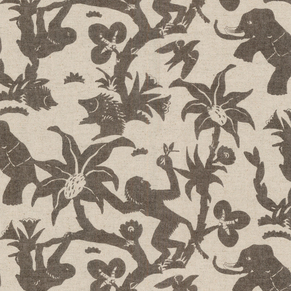 MONKEY BUSINESS ONYX 180151 by Novogratz Fabric - 100% POLYESTER 51000 Horizontal: 12.6 and Vertical: 13.5 54 - Fabric Carolina -