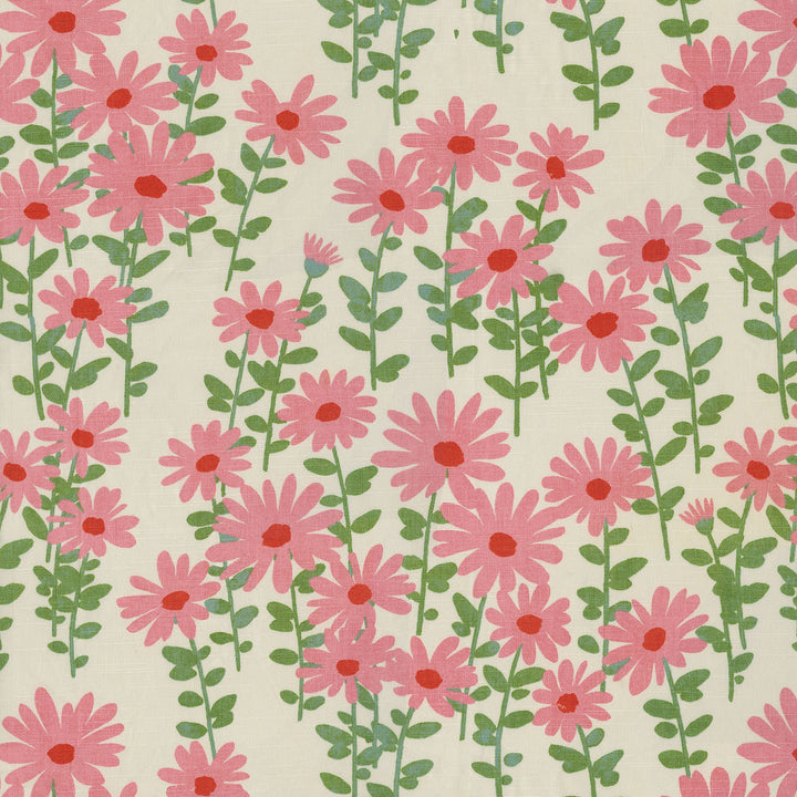 Endless Daisies Taffy 180190 by Novogratz Fabric - 68% Cotton 32% Polyester China 39000 Horizontal: 27 and Vertical: 27 54 - Fabric Carolina -