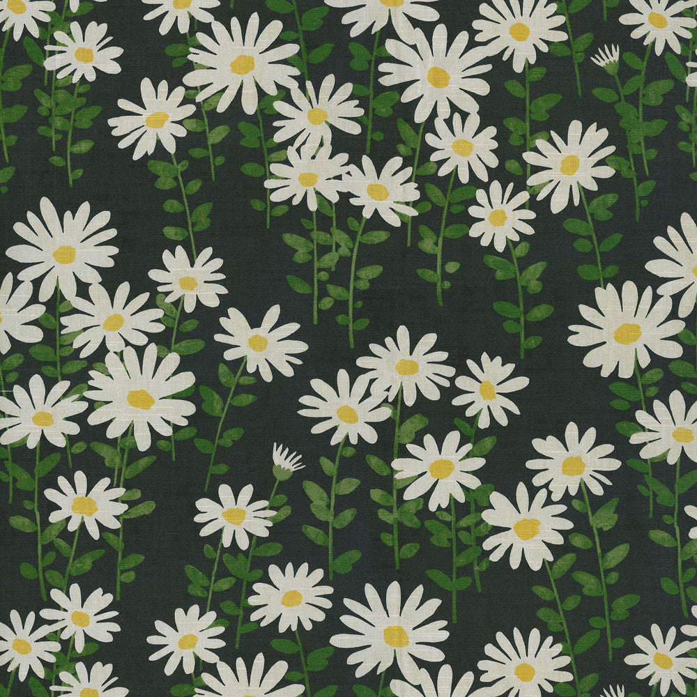 Endless Daisies Midsummer Night 180191 by Novogratz Fabric - Base:100% Cotton CHINA 39000 Horizontal: 27 and Vertical: 27 54 - Fabric Carolina -