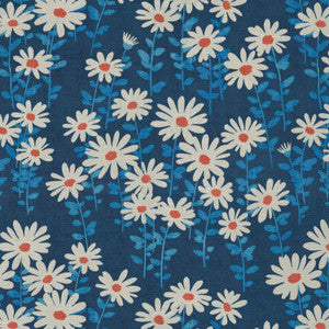 Endless Daisies Blue Mood 180192 by Novogratz Fabric