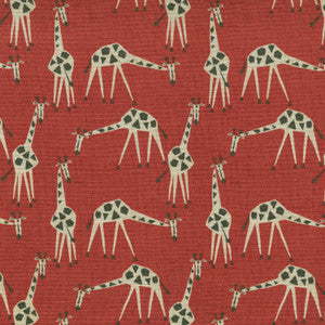 Just Giraffes Poppy 180201 by Novogratz Fabric