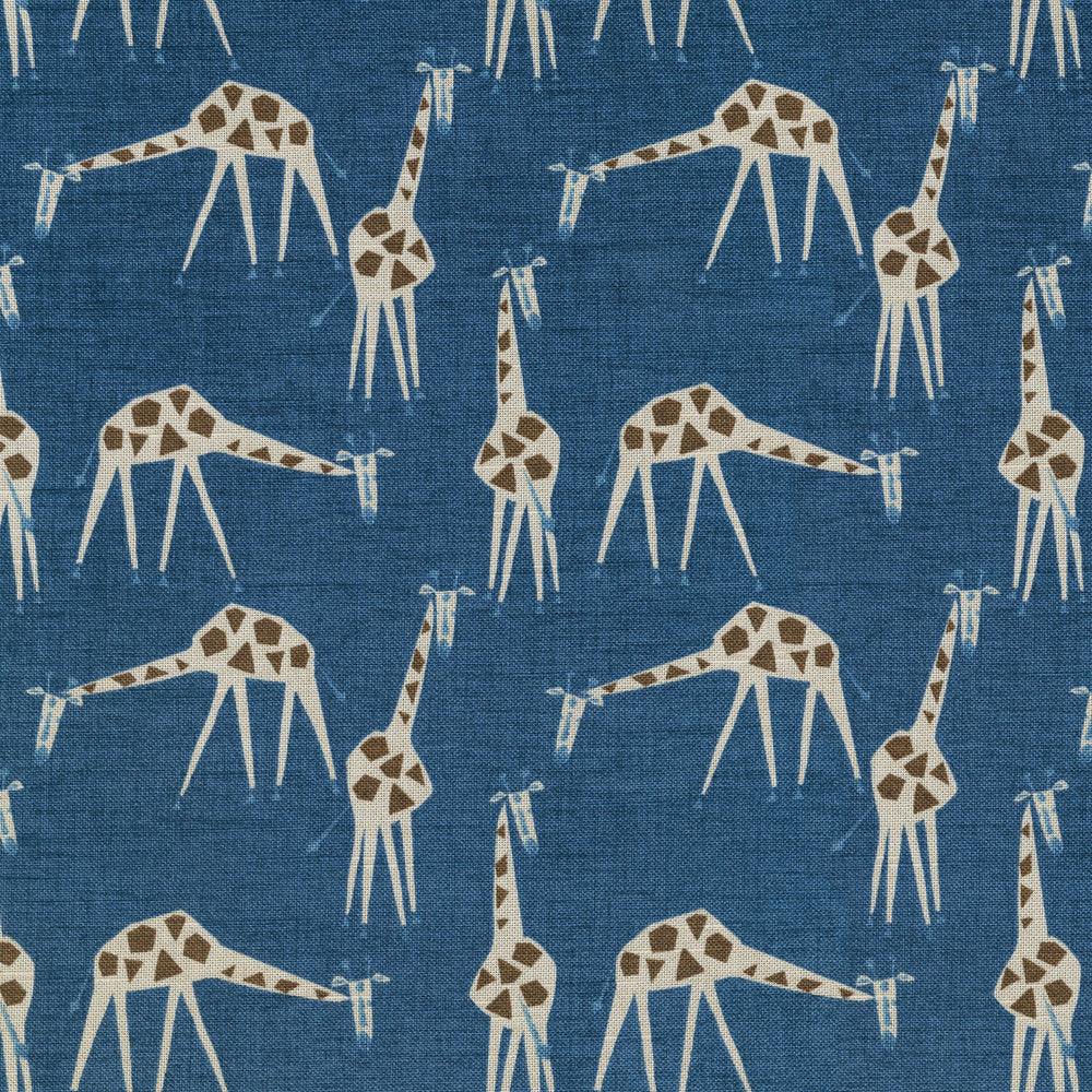 Just Giraffes Twilight Srd 180202 by Novogratz Fabric - 100% Cotton CHINA 39000 Horizontal: 6.75 and Vertical: 6.75 54 - Fabric Carolina -