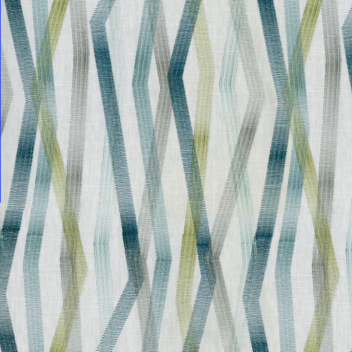 Zig & Zag Emb Poolside 180220 by Novogratz Fabric - 69%Cotton 31%Polyester Embroid:100%Rayon INDIA 30000 Horizontal: 18.5 and Vertical: 13 54 - Fabric Carolina -