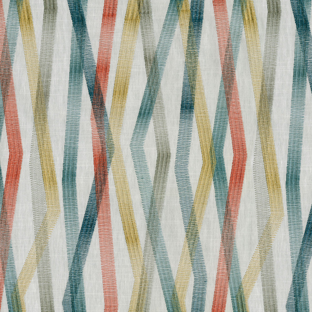 Zig & Zag Emb Confetti 180221 by Novogratz Fabric - 69% Cotton 31% Polyester Embroid:100% Rayon INDIA 30000 Horizontal: 18.5 and Vertical: 13 54 - Fabric Carolina -