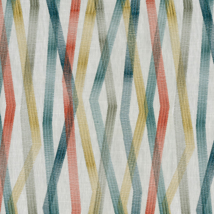 Zig & Zag Emb Confetti 180221 by Novogratz Fabric - 69% Cotton 31% Polyester Embroid:100% Rayon INDIA 30000 Horizontal: 18.5 and Vertical: 13 54 - Fabric Carolina -