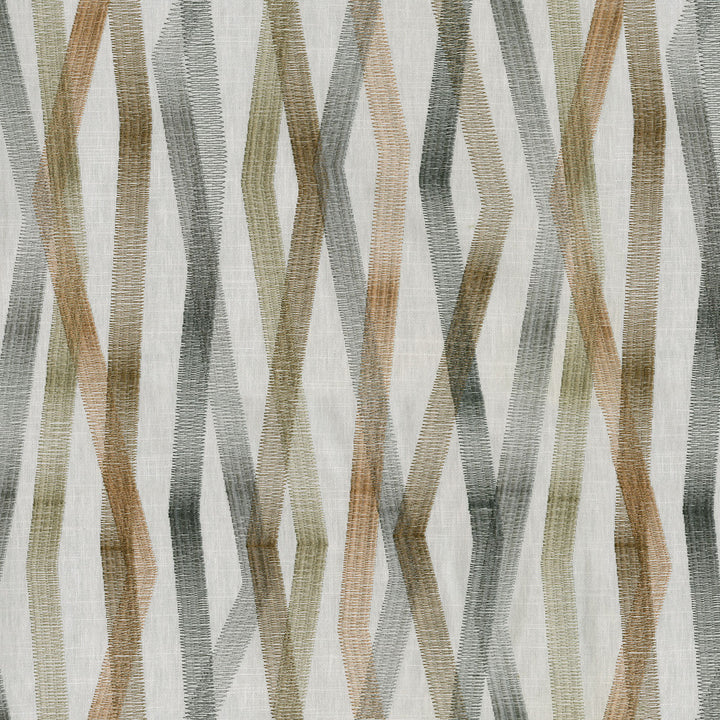 Zig & Zag Emb Woodland 180222 by Novogratz Fabric - 69% Cotton 31% Polyester Embroid:100% Rayon INDIA 30000 Horizontal: 18.5 and Vertical: 13 54 - Fabric Carolina -