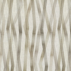 Zig Zag Embroidery Flax 180223 by Novogratz Fabric