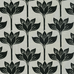 Long Stem Lotus Tuxedo 180240 by Novogratz Fabric