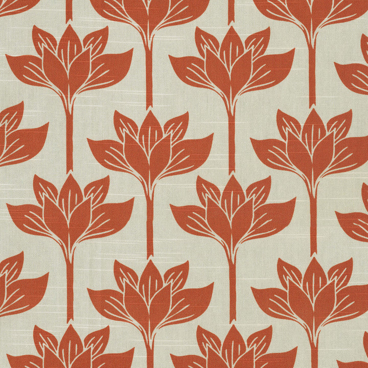 Long Stem Lotus Coral 180242 by Novogratz Fabric - 100% Cotton CHINA 39000 Horizontal: 3.3 and Vertical: 6.75 54 - Fabric Carolina -