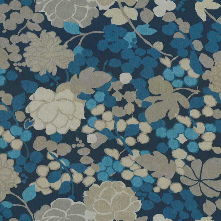 Od Blossom Navy 180250 by Novogratz Fabric - 100% Spun Polyester PAKISTAN 51000 Horizontal: 27 and Vertical: 27 54 - Fabric Carolina -