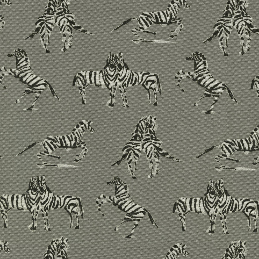 Od Dr Zebra Silver 180261 by Novogratz Fabric - 100% Polyester PAKISTAN Horizontal: 9 and Vertical: 12.75 55 - Fabric Carolina -