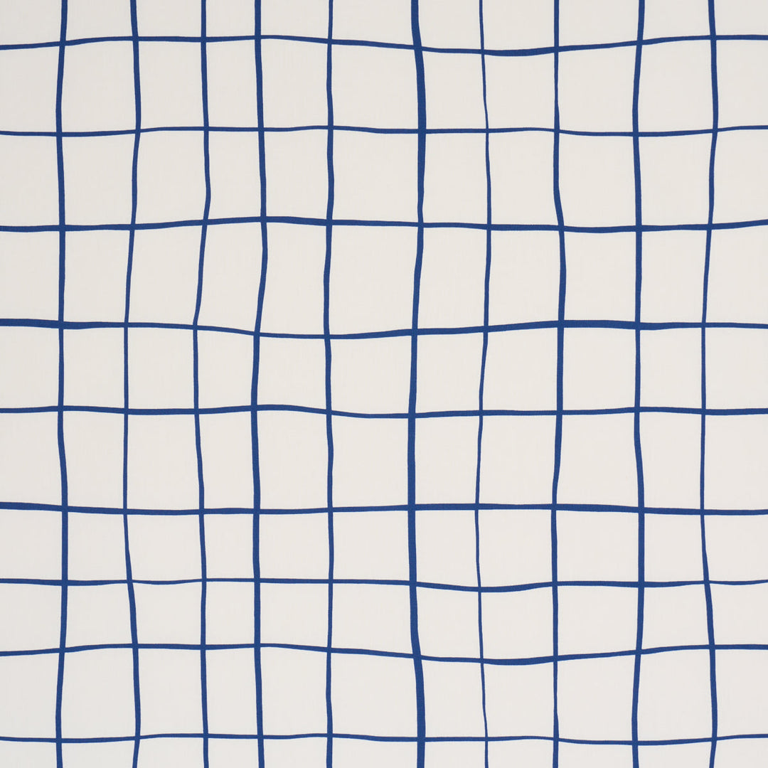 Painterly Windowpane - Navy by Schumacher Fabric