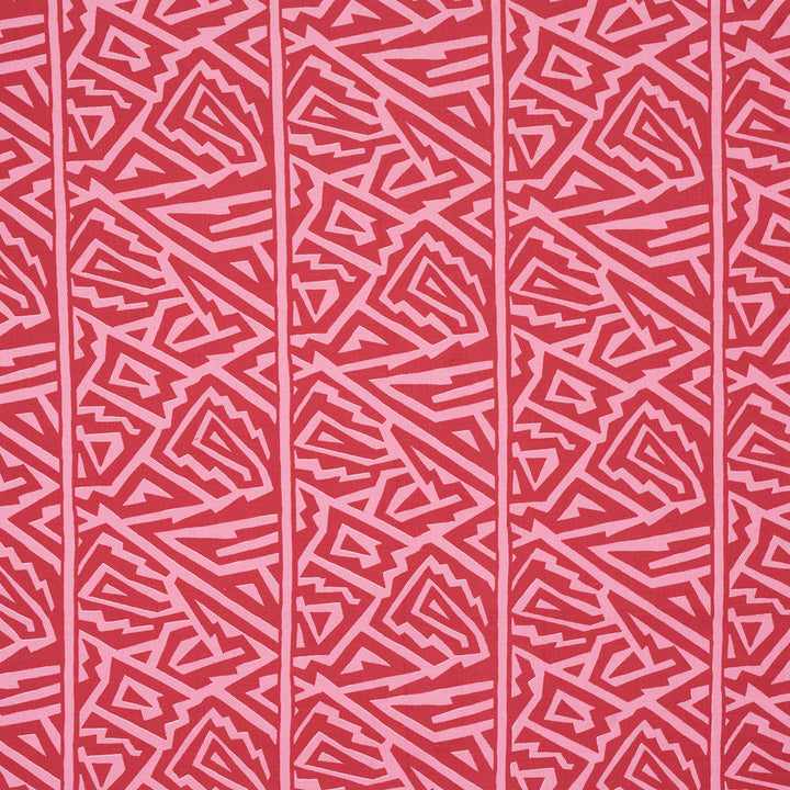 Jagged Maze Pink 180322 by Schumacher Fabric Schumacher Fabric Jagged Maze Pink 180322Fabric COTTON 100% INDIA </p><p>Repeat: H: HORZ. 7 5/7" (20CM), V: VERT. 11 3/4" (30CM) 52" (132CM) - Fabric Carolina -