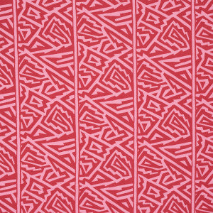 Jagged Maze Pink 180322 by Schumacher Fabric